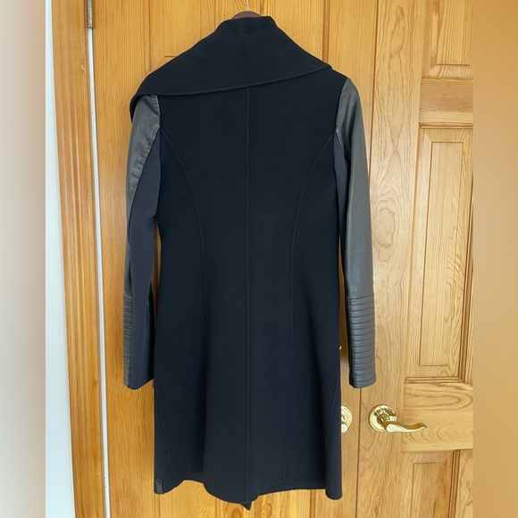 Black Rudsak Wrap Coat - Picture 2 of 3
